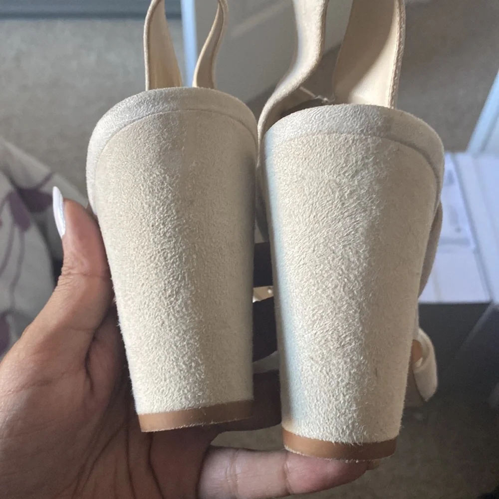 Zara cream strappy sandals - Picture 3 of 7